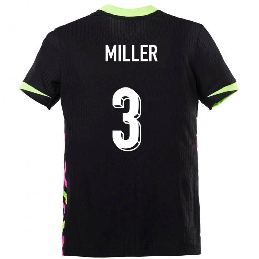 Danxen Mujer Camiseta Australia Lewis Miller #3 Azul Oscuro 2ª Equipación 24-26 La Camisa