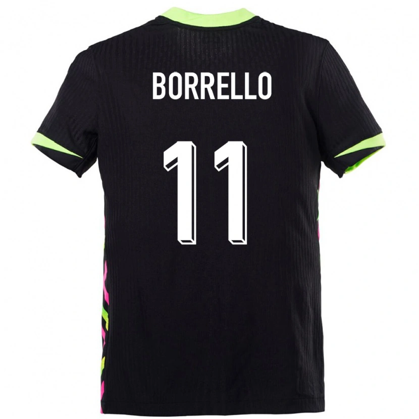 Danxen Mujer Camiseta Australia Brandon Borrello #11 Azul Oscuro 2ª Equipación 24-26 La Camisa