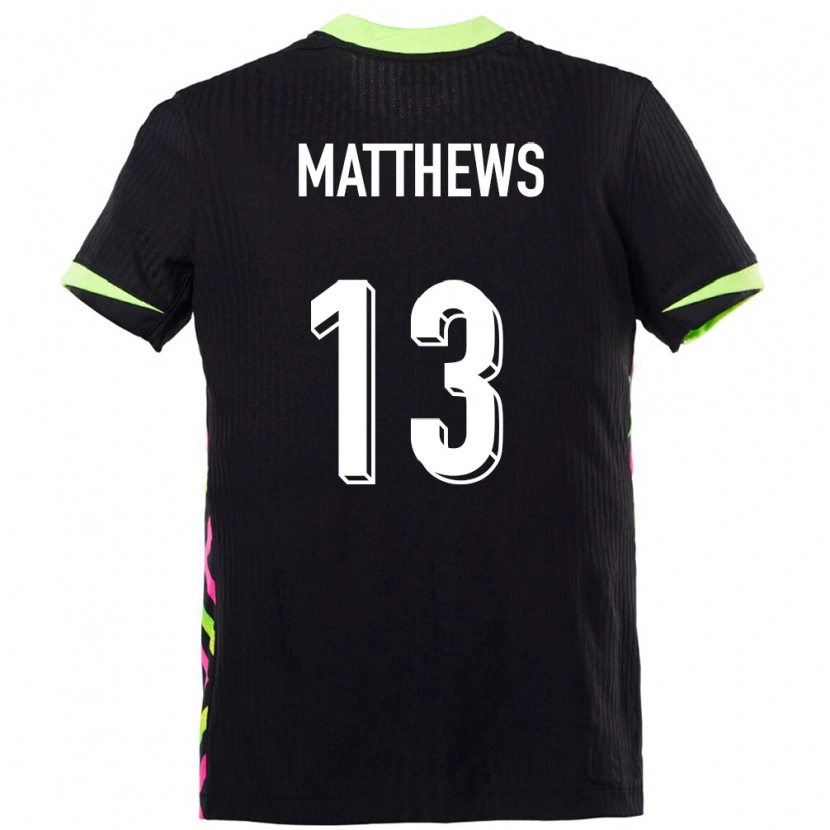 Danxen Mujer Camiseta Australia Hayden Matthews #13 Azul Oscuro 2ª Equipación 24-26 La Camisa