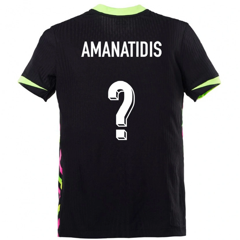 Danxen Mujer Camiseta Australia Nathan Amanatidis #0 Azul Oscuro 2ª Equipación 24-26 La Camisa