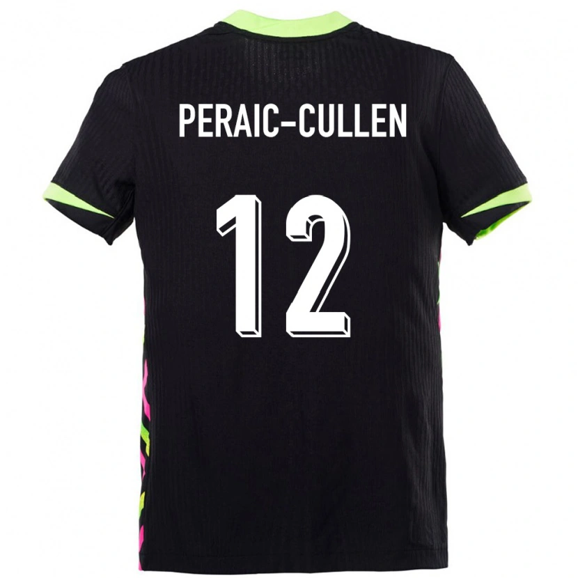 Danxen Mujer Camiseta Australia Dylan Peraić-Cullen #12 Azul Oscuro 2ª Equipación 24-26 La Camisa