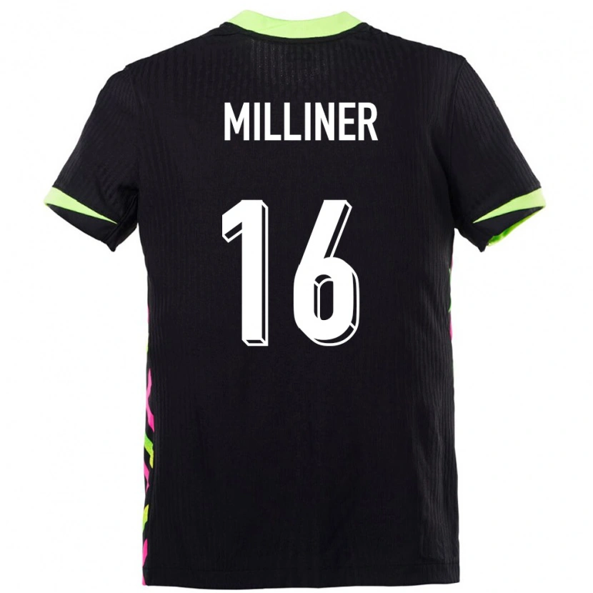 Danxen Mujer Camiseta Australia Miles Milliner #16 Azul Oscuro 2ª Equipación 24-26 La Camisa