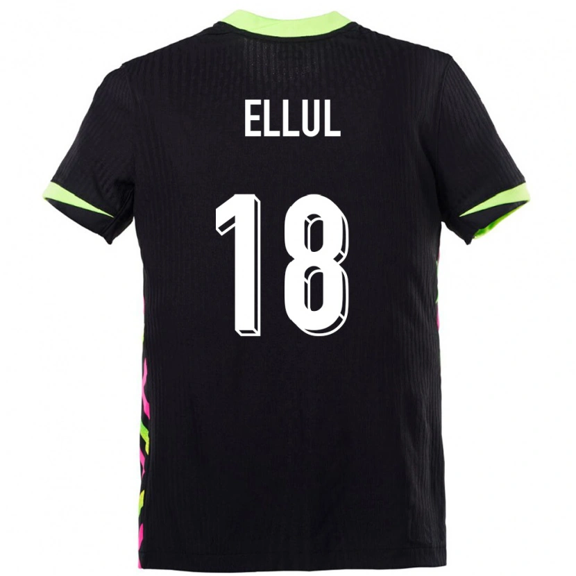 Danxen Mujer Camiseta Australia Noah Ellul #18 Azul Oscuro 2ª Equipación 24-26 La Camisa