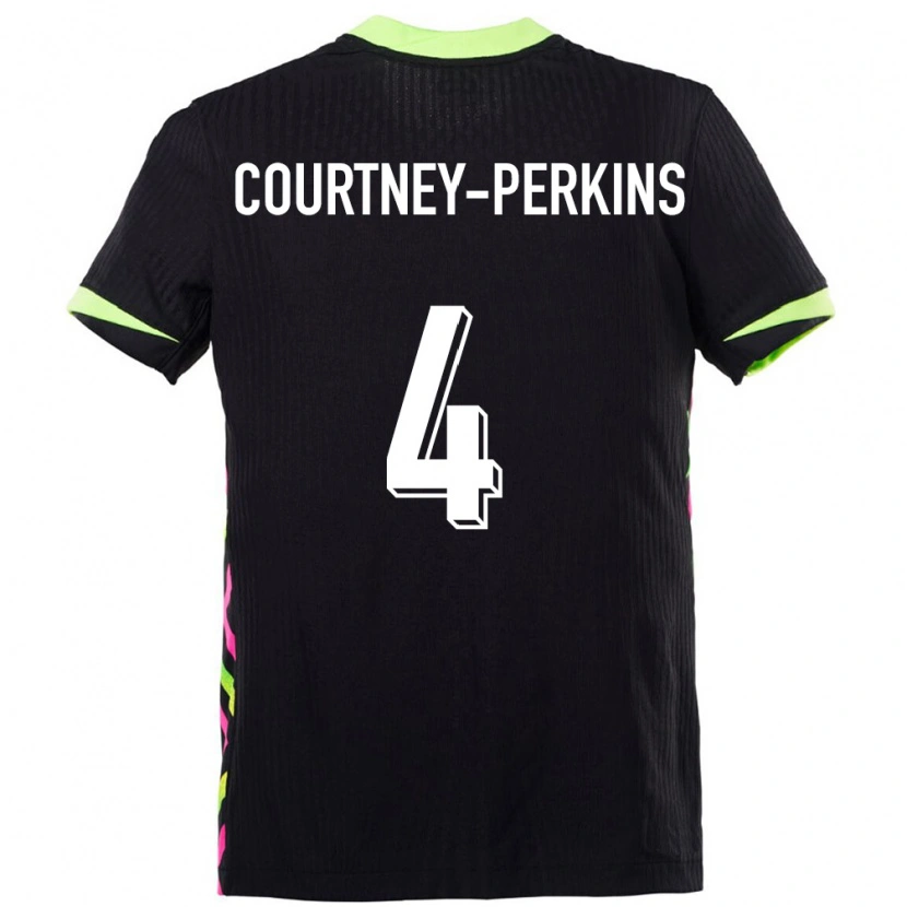 Danxen Mujer Camiseta Australia Jordan Courtney Perkins #4 Azul Oscuro 2ª Equipación 24-26 La Camisa