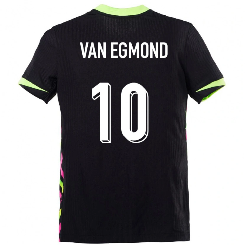 Danxen Mujer Camiseta Australia Emily Van Egmond #10 Azul Oscuro 2ª Equipación 24-26 La Camisa