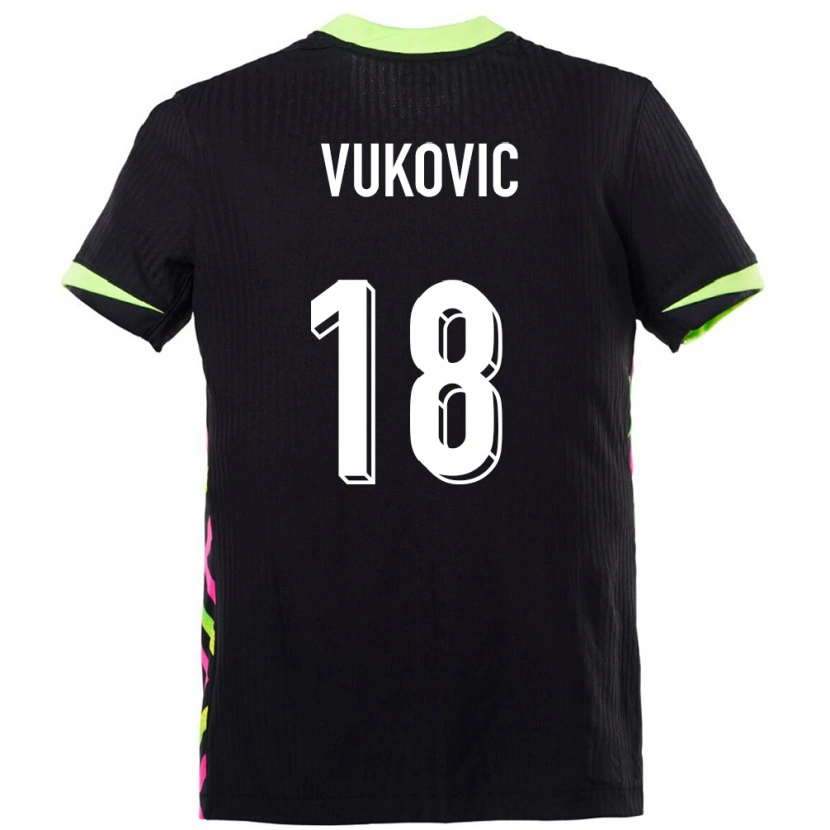 Danxen Mujer Camiseta Australia Danny Vukovic #18 Azul Oscuro 2ª Equipación 24-26 La Camisa