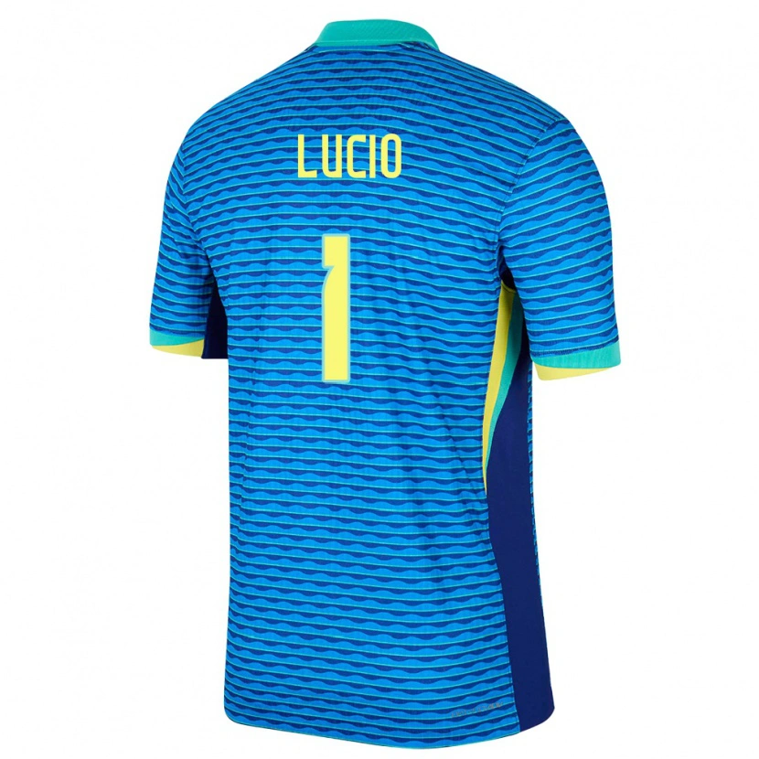 Danxen Mujer Camiseta Brasil João Lucio #1 Azul 2ª Equipación 24-26 La Camisa