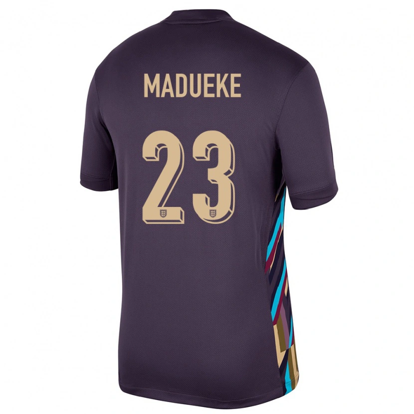 Danxen Mujer Camiseta Inglaterra Noni Madueke #23 Pasa Oscura 2ª Equipación 24-26 La Camisa
