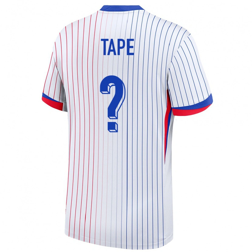 Danxen Mujer Camiseta Francia Axel Tape #0 Blanco 2ª Equipación 24-26 La Camisa