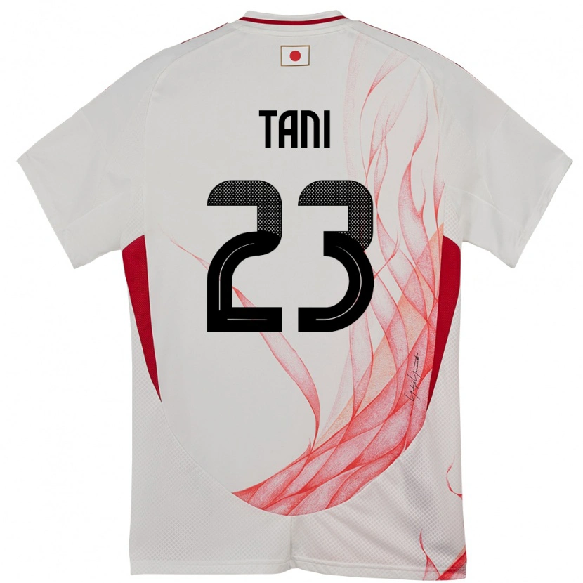 Danxen Mujer Camiseta Japón Kosei Tani #23 Blanco 2ª Equipación 24-26 La Camisa