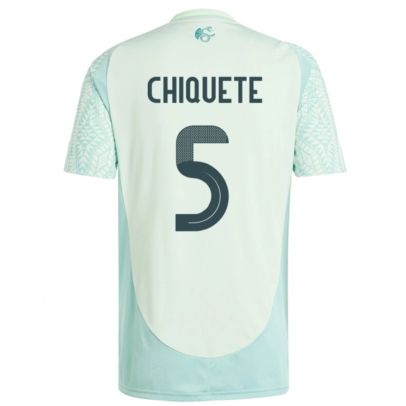 Danxen Mujer Camiseta México Jesús Orozco Chiquete #5 Lino Verde 2ª Equipación 24-26 La Camisa