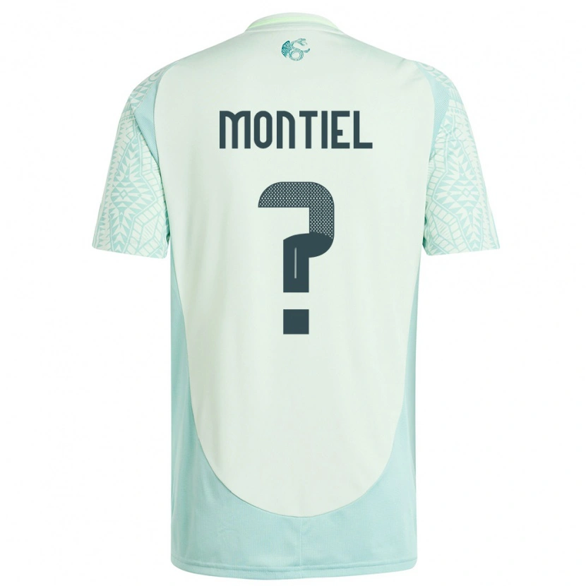 Danxen Mujer Camiseta México Elías Montiel #0 Lino Verde 2ª Equipación 24-26 La Camisa