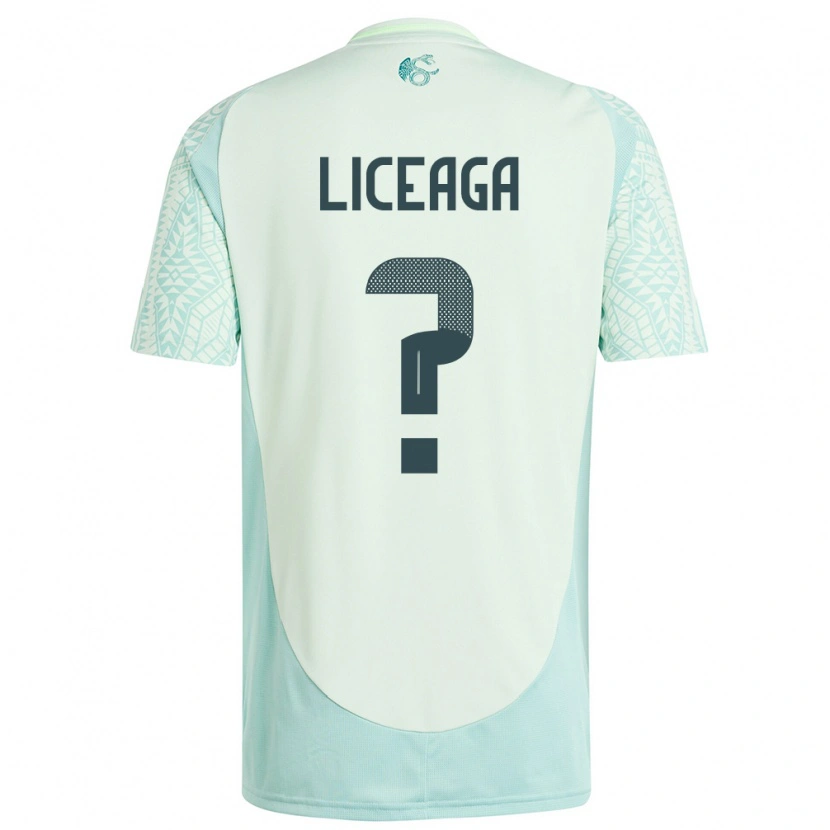 Danxen Mujer Camiseta México Sebastián Liceaga #0 Lino Verde 2ª Equipación 24-26 La Camisa