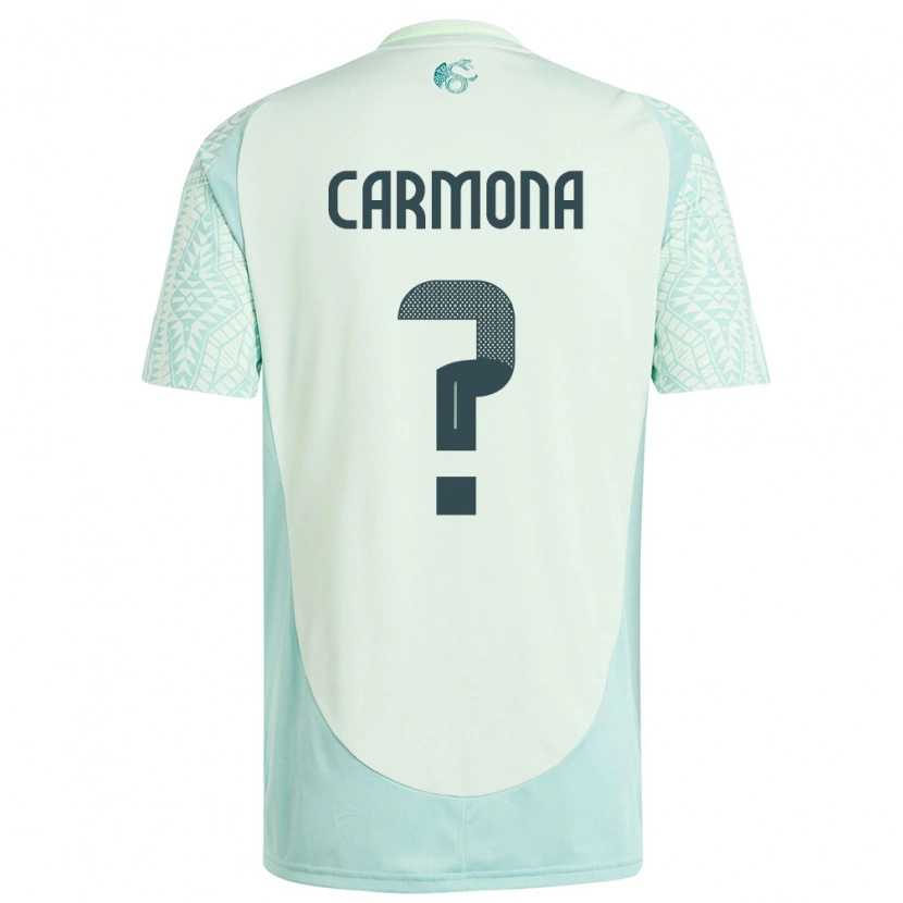Danxen Mujer Camiseta México Luis Carmona #0 Lino Verde 2ª Equipación 24-26 La Camisa