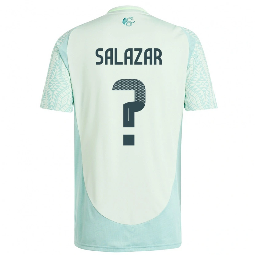 Danxen Mujer Camiseta México Bryan Salazar #0 Lino Verde 2ª Equipación 24-26 La Camisa
