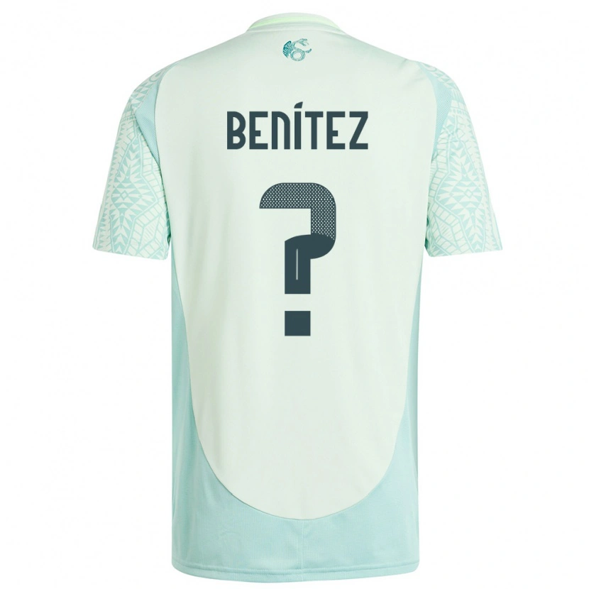 Danxen Mujer Camiseta México Gianluca Benítez #0 Lino Verde 2ª Equipación 24-26 La Camisa