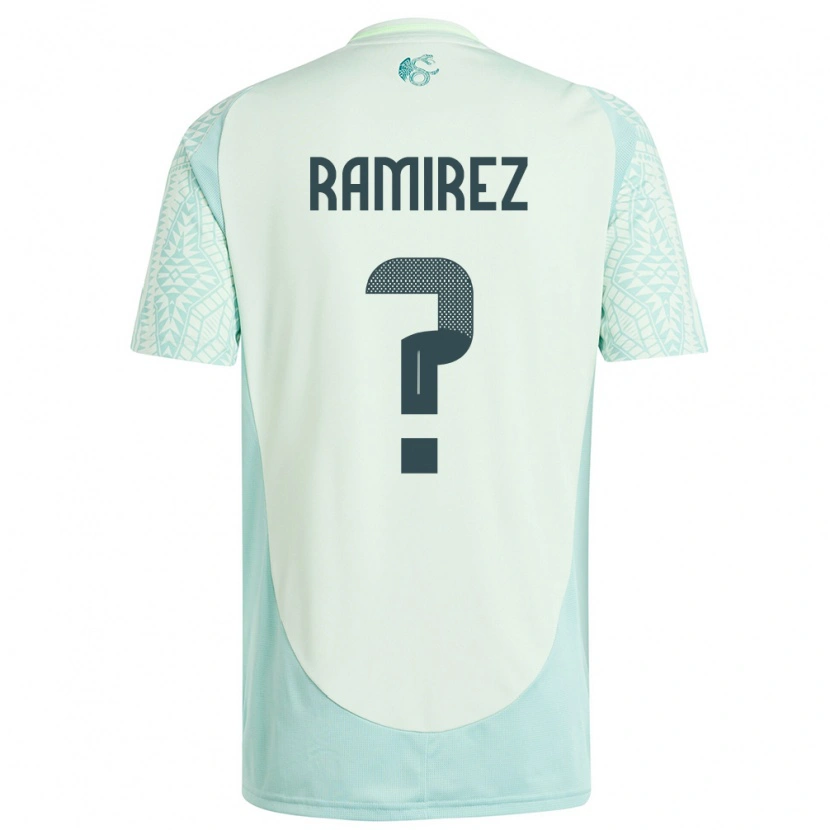 Danxen Mujer Camiseta México Leonardo Ramirez #0 Lino Verde 2ª Equipación 24-26 La Camisa