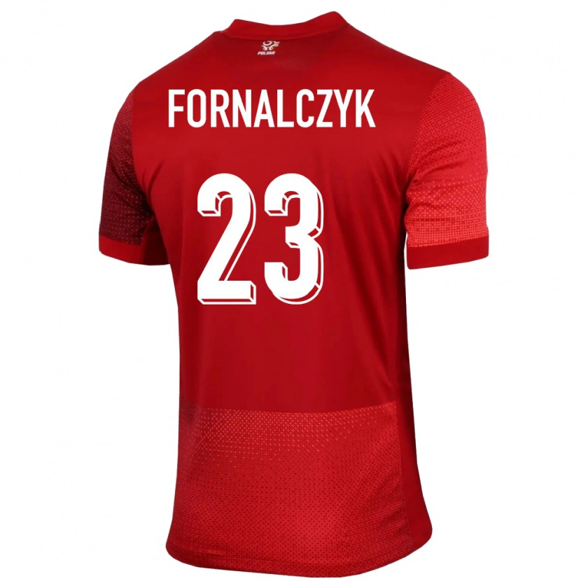Danxen Mujer Camiseta Polonia Mariusz Fornalczyk #23 Rojo 2ª Equipación 24-26 La Camisa