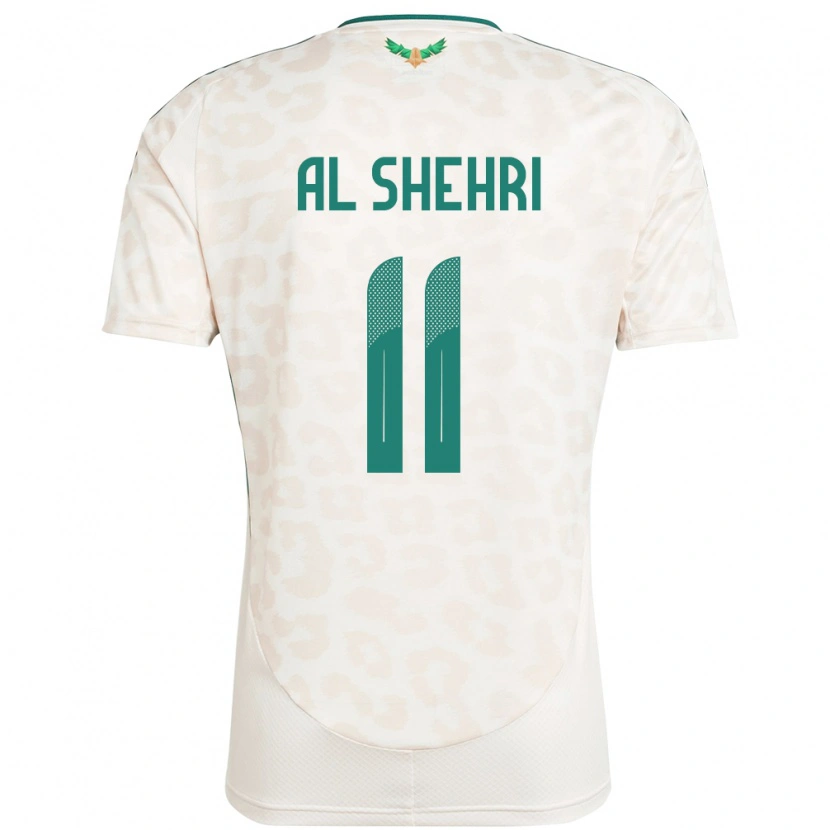 Danxen Mujer Camiseta Arabia Saudita Saleh Al-Shehri #11 Blanco 2ª Equipación 24-26 La Camisa