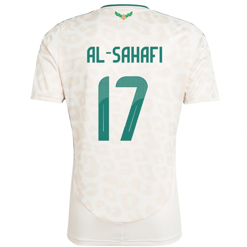 Danxen Mujer Camiseta Arabia Saudita Marwan Al-Sahafi #17 Blanco 2ª Equipación 24-26 La Camisa