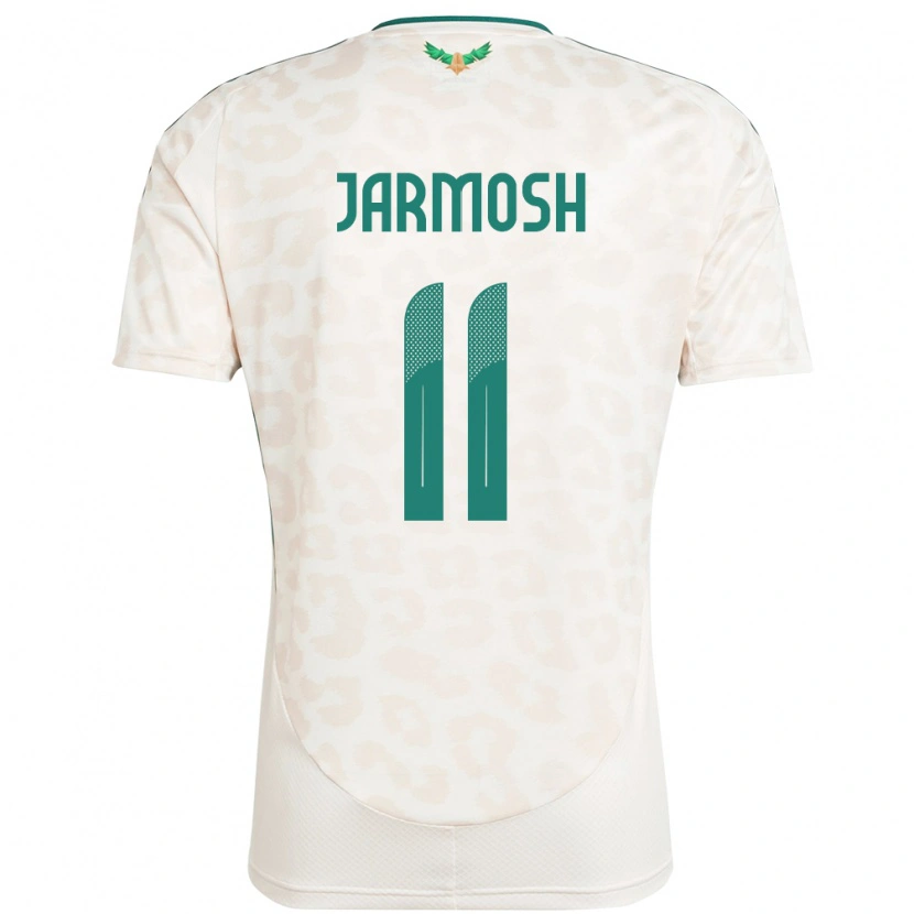 Danxen Mujer Camiseta Arabia Saudita Abdulaziz Jarmosh #11 Blanco 2ª Equipación 24-26 La Camisa