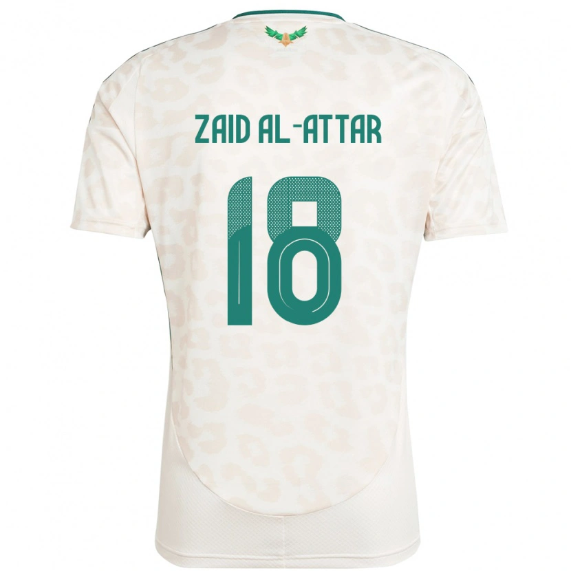 Danxen Mujer Camiseta Arabia Saudita Ramez Zaid Al-Attar #18 Blanco 2ª Equipación 24-26 La Camisa