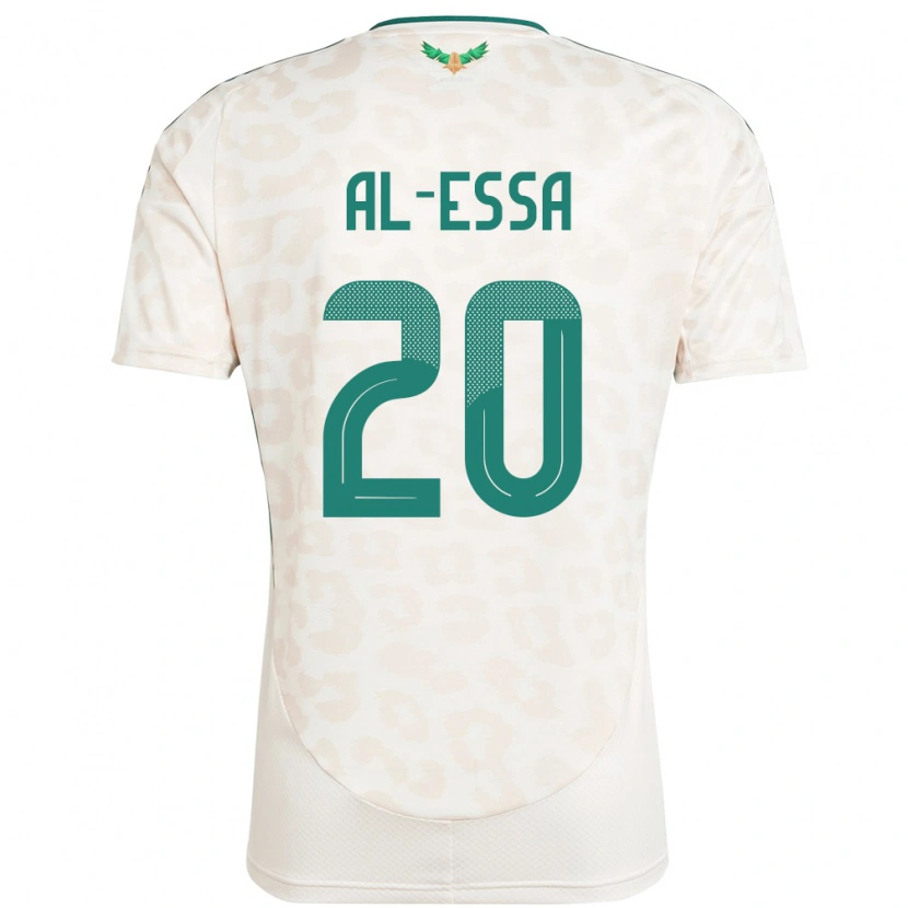 Danxen Mujer Camiseta Arabia Saudita Karam Al-Essa #20 Blanco 2ª Equipación 24-26 La Camisa