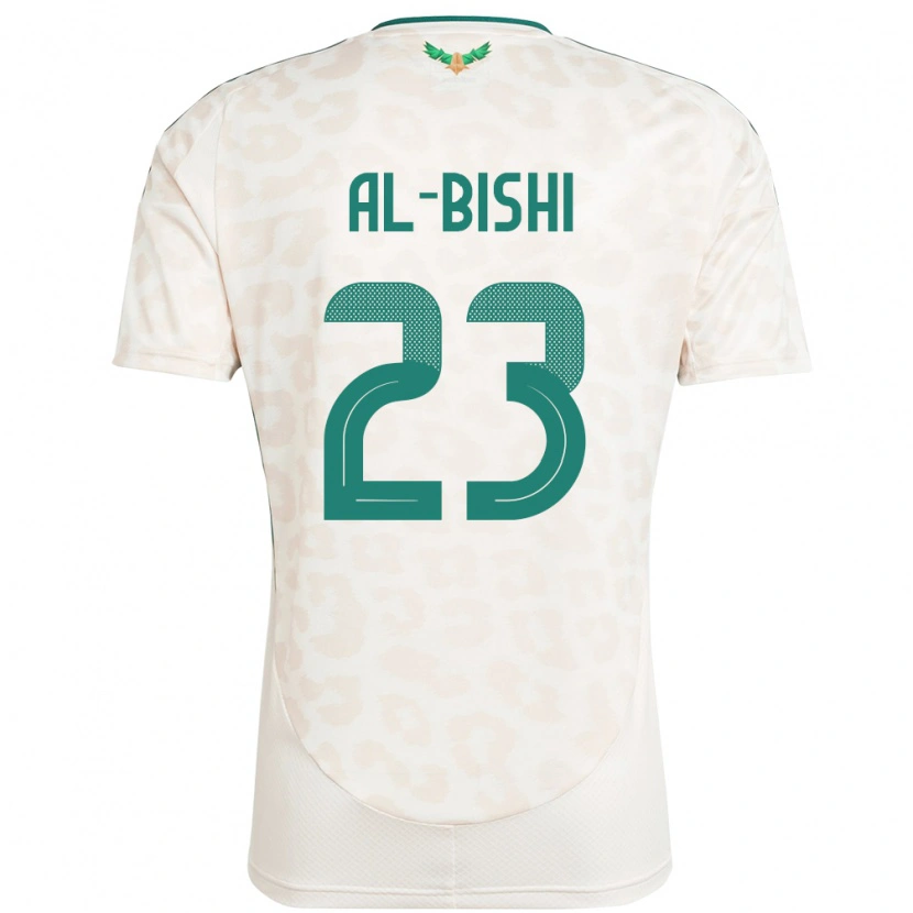 Danxen Mujer Camiseta Arabia Saudita Abdullah Al-Bishi #23 Blanco 2ª Equipación 24-26 La Camisa