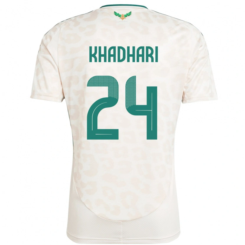 Danxen Mujer Camiseta Arabia Saudita Murad Khadhari #24 Blanco 2ª Equipación 24-26 La Camisa