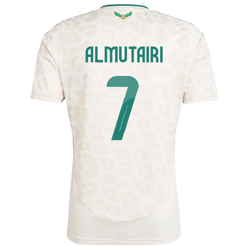 Danxen Mujer Camiseta Arabia Saudita Nawaf Almutairi #7 Blanco 2ª Equipación 24-26 La Camisa