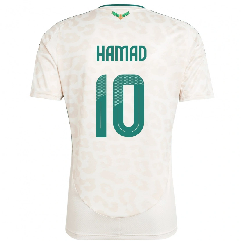 Danxen Mujer Camiseta Arabia Saudita Sarah Hamad #10 Blanco 2ª Equipación 24-26 La Camisa