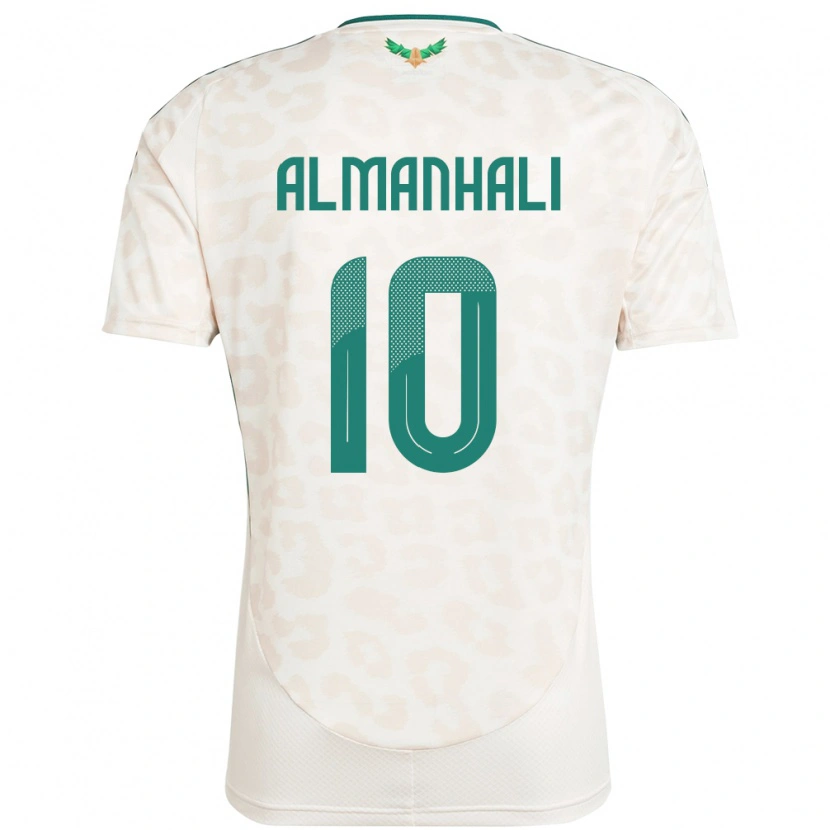 Danxen Mujer Camiseta Arabia Saudita Suwailem Almanhali #10 Blanco 2ª Equipación 24-26 La Camisa