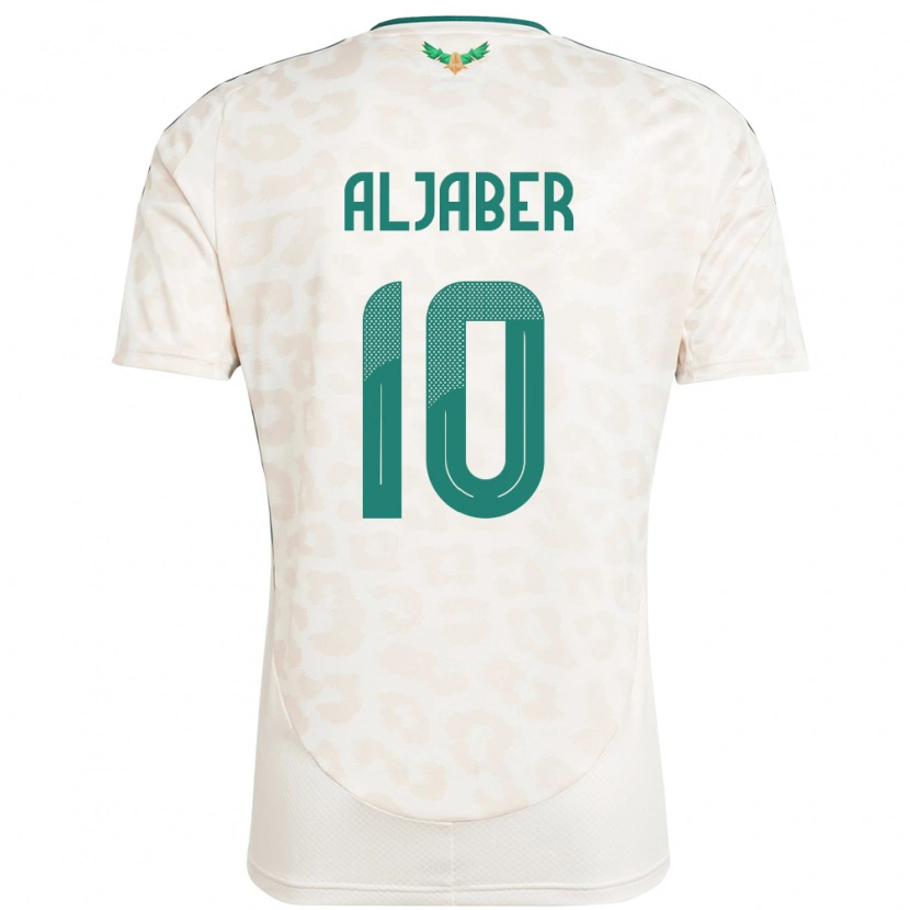 Danxen Mujer Camiseta Arabia Saudita Yassen Aljaber #10 Blanco 2ª Equipación 24-26 La Camisa