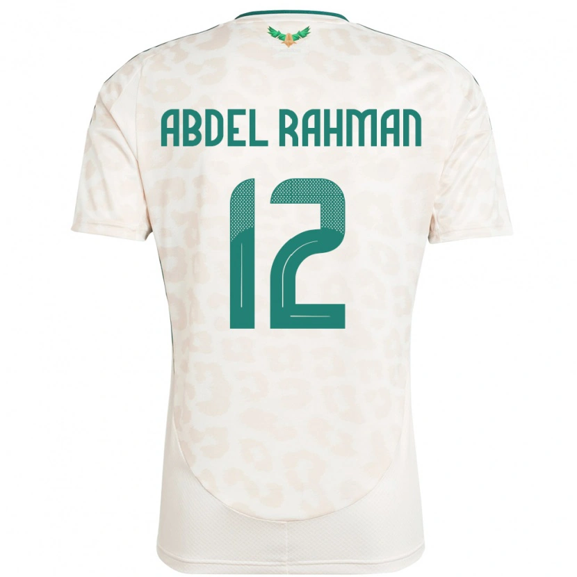Danxen Mujer Camiseta Arabia Saudita Mona Abdel Rahman #12 Blanco 2ª Equipación 24-26 La Camisa