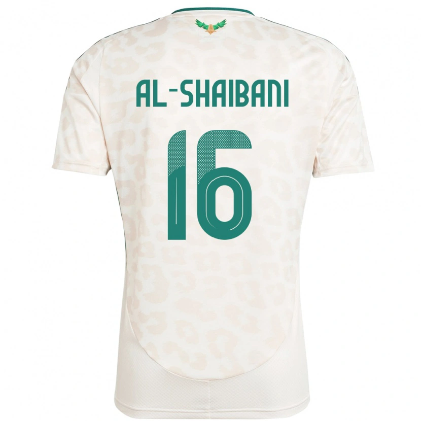 Danxen Mujer Camiseta Arabia Saudita Asrar Al Shaibani #16 Blanco 2ª Equipación 24-26 La Camisa