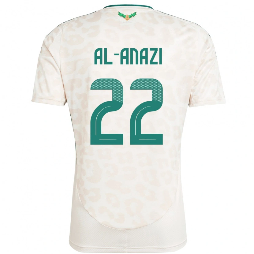 Danxen Mujer Camiseta Arabia Saudita Lama Al Anazi #22 Blanco 2ª Equipación 24-26 La Camisa