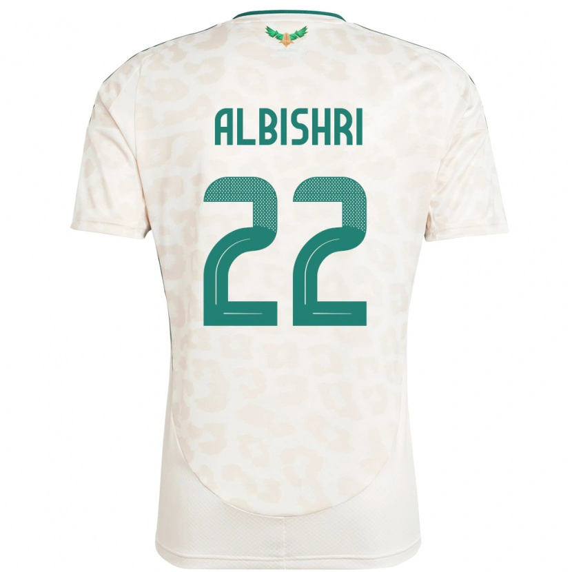 Danxen Mujer Camiseta Arabia Saudita Nawaf Albishri #22 Blanco 2ª Equipación 24-26 La Camisa