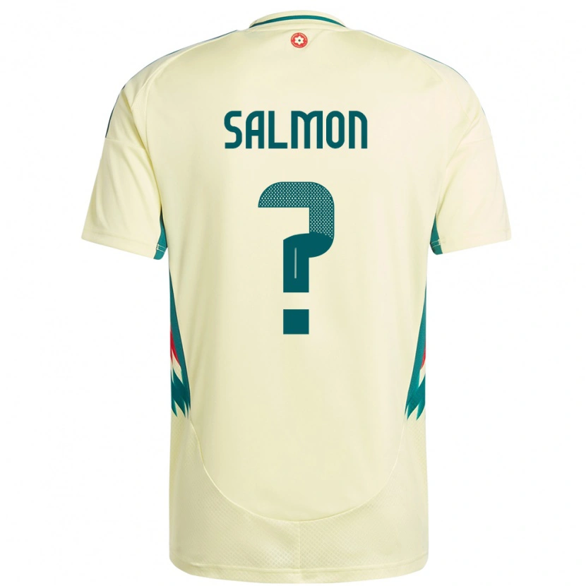 Danxen Mujer Camiseta Gales Josh Salmon #0 Beige Amarillo 2ª Equipación 24-26 La Camisa