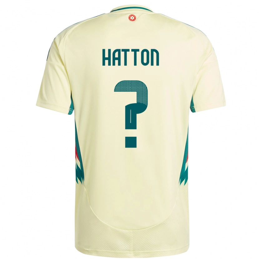 Danxen Mujer Camiseta Gales Oscar Hatton #0 Beige Amarillo 2ª Equipación 24-26 La Camisa