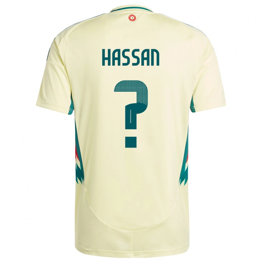 Danxen Mujer Camiseta Gales Rio Hassan #0 Beige Amarillo 2ª Equipación 24-26 La Camisa