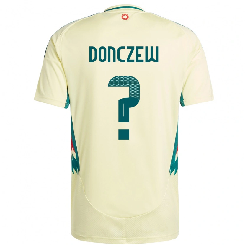 Danxen Mujer Camiseta Gales Axel Donczew #0 Beige Amarillo 2ª Equipación 24-26 La Camisa