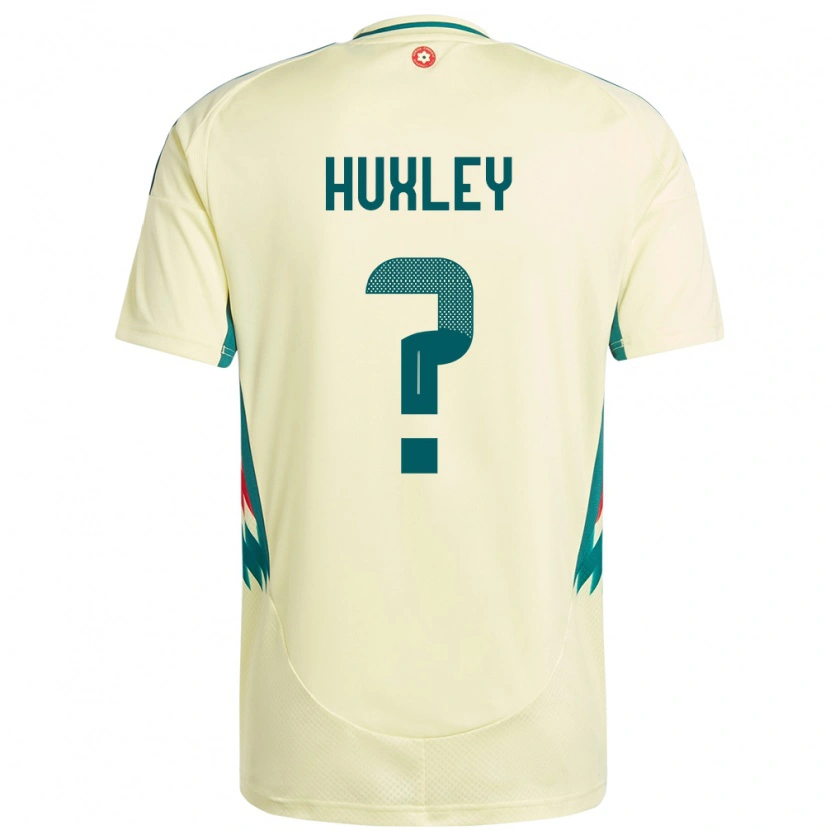 Danxen Mujer Camiseta Gales Leon Huxley #0 Beige Amarillo 2ª Equipación 24-26 La Camisa