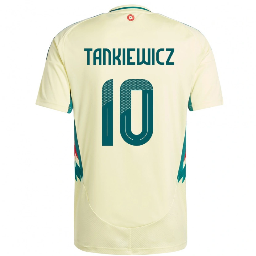 Danxen Mujer Camiseta Gales Rob Tankiewicz #10 Beige Amarillo 2ª Equipación 24-26 La Camisa