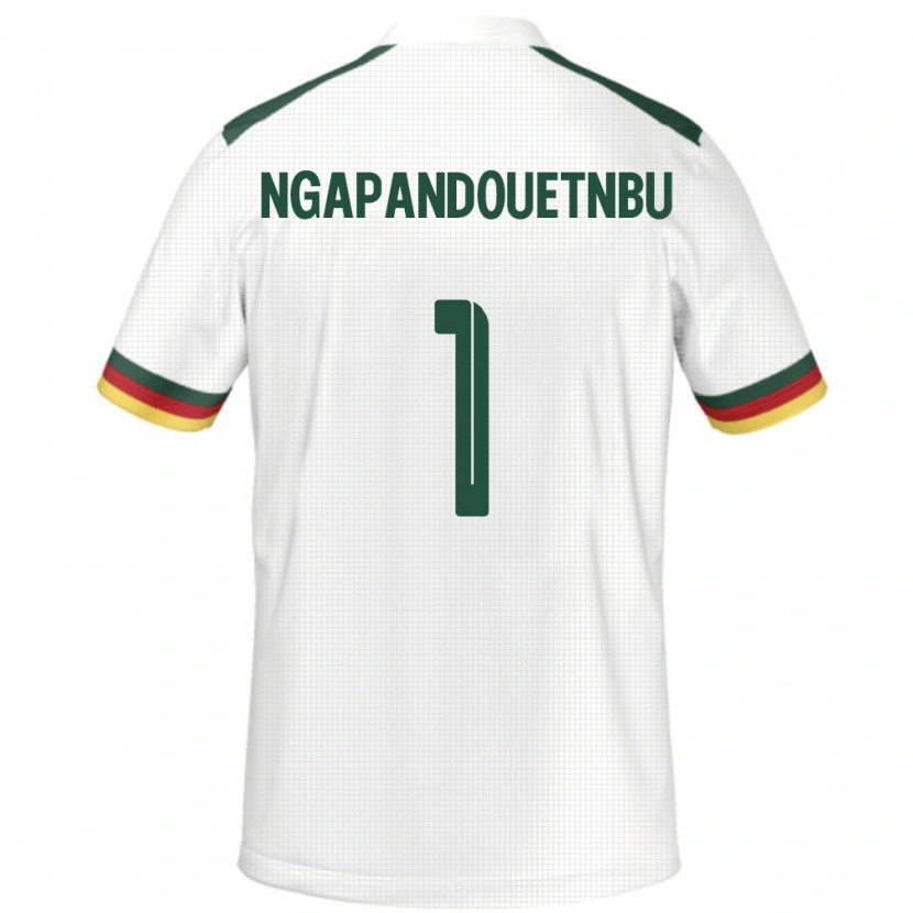 Danxen Mujer Camiseta Camerún Simon Ngapandouetnbu #1 Blanco 2ª Equipación 24-26 La Camisa
