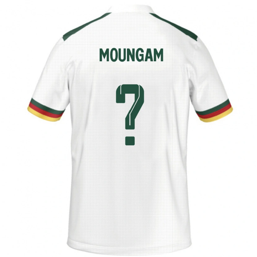 Danxen Mujer Camiseta Camerún Emmanuel Moungam #0 Blanco 2ª Equipación 24-26 La Camisa