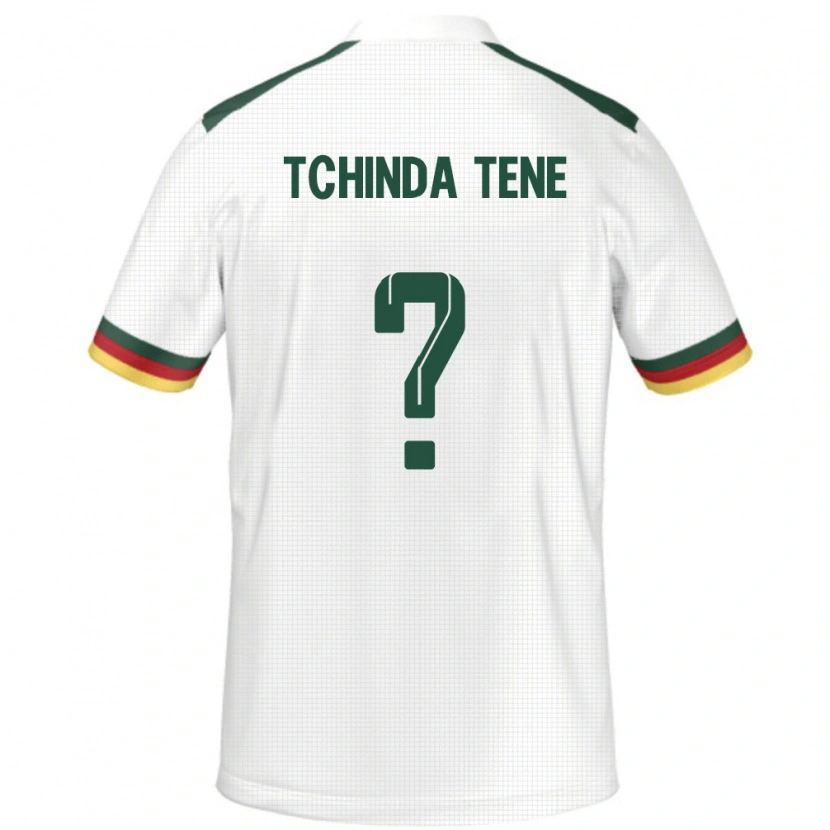 Danxen Mujer Camiseta Camerún Joseph Tchinda Tene #0 Blanco 2ª Equipación 24-26 La Camisa