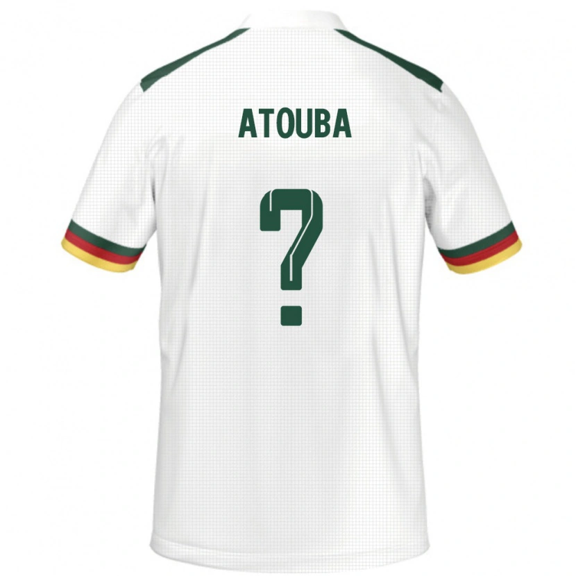 Danxen Mujer Camiseta Camerún Jordan Atouba #0 Blanco 2ª Equipación 24-26 La Camisa