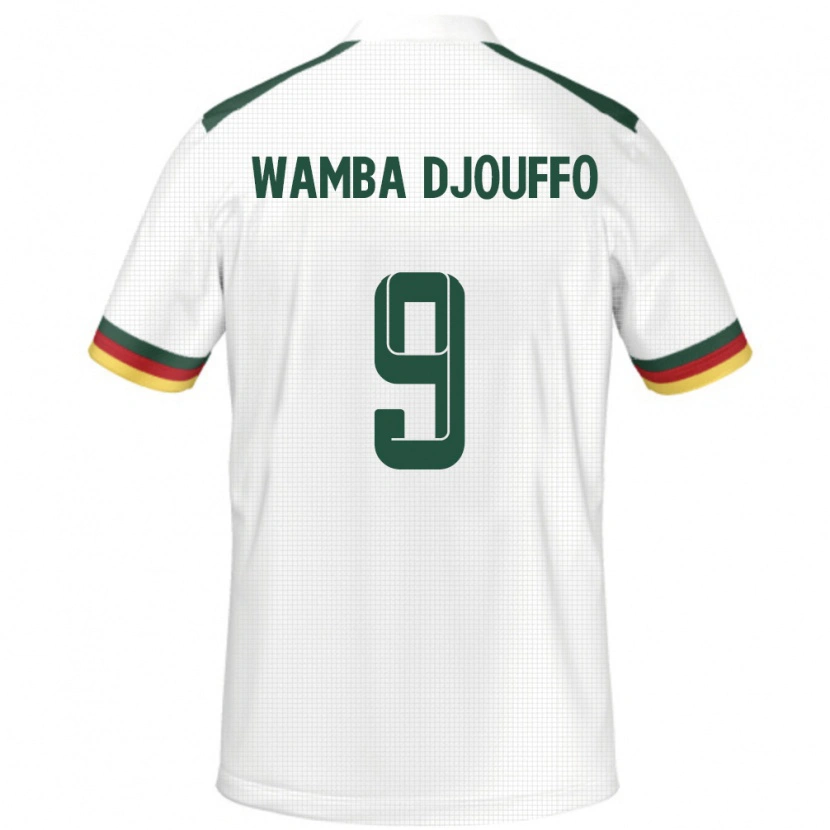 Danxen Mujer Camiseta Camerún Leonel Wamba Djouffo #9 Blanco 2ª Equipación 24-26 La Camisa