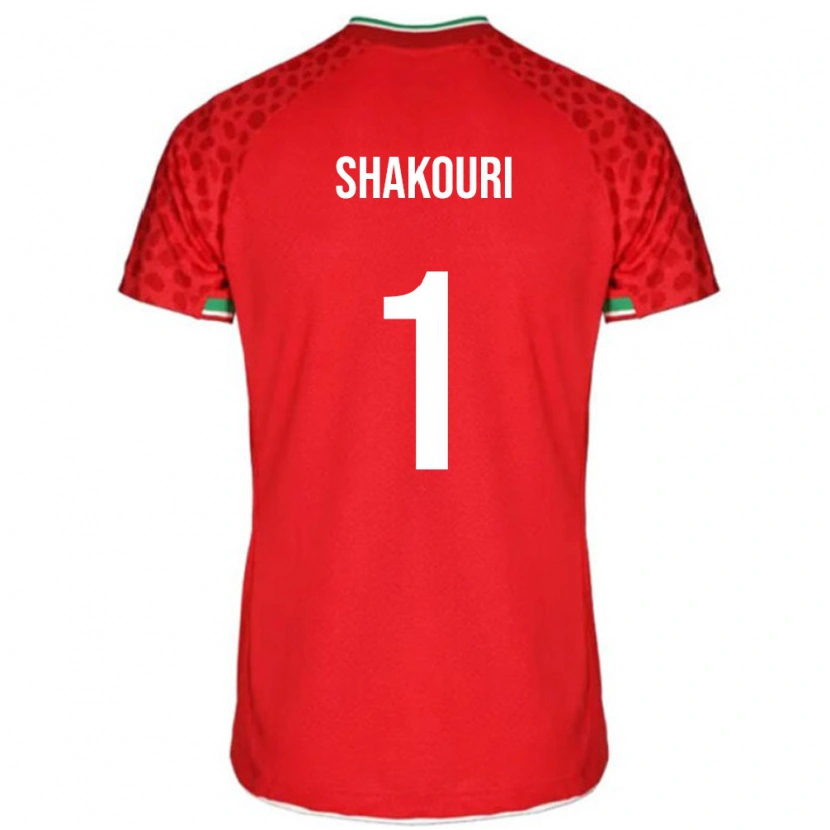 Danxen Mujer Camiseta Irán Arsha Shakouri #1 Rojo 2ª Equipación 24-26 La Camisa