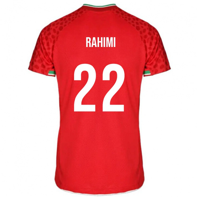 Danxen Mujer Camiseta Irán Farzad Rahimi #22 Rojo 2ª Equipación 24-26 La Camisa